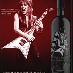 D'Argenzio Wine - Celebrate the Holidays with the Legend and his Randy Rhoads Rock & Roll Hall of Fame Tribute Wine Bottle @ https://dargenziowine.square.site