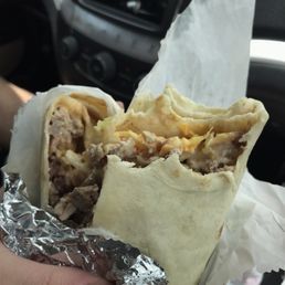 Burritotripleta stuffed with 3 meats (beef, chicken, & ham) Burritotripleta stuffed with 3 meats (beef, chicken, & ham)