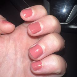 Master Nail Salon - Just like missing nail polish where it totally could've been painted. Confused and sad by this.