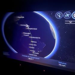 American Airlines - Flight map