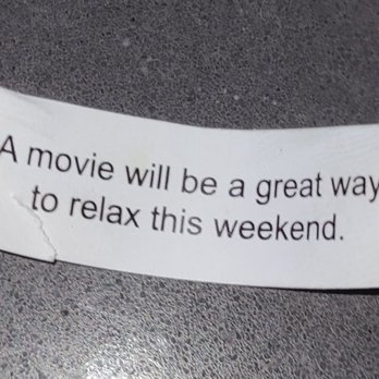 Siri Thai - The worst "Fortune" from a Fortune Cookie I've ever gotten. I feel like the writer was just phoning it in when they came up this garbage. - Thai Near Me - Portland, Oregon Siri Thai - The worst "Fortune" from a Fortune Cookie I've ever gotten. I feel like the writer was just phoning it in when they came up this garbage. - Thai Near Me - Portland, Oregon