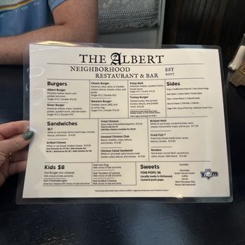The Albert - Menu - Bars Near Me - Atlanta, Georgia The Albert - Menu - Bars Near Me - Atlanta, Georgia