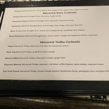 Maverick Distilling - Rum and vodka cocktails- menu 1/13/2024 - Distilleries Near Me - San Antonio, Texas Maverick Distilling - Rum and vodka cocktails- menu 1/13/2024 - Distilleries Near Me - San Antonio, Texas