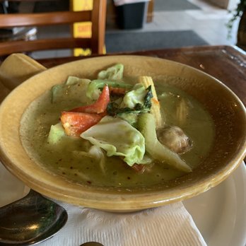 Asian 1 - Green Curry with veggies. Very Tasty but wish it had more veggies considering the price. - Thai Near Me - Bellingham, Washington Asian 1 - Green Curry with veggies. Very Tasty but wish it had more veggies considering the price. - Thai Near Me - Bellingham, Washington