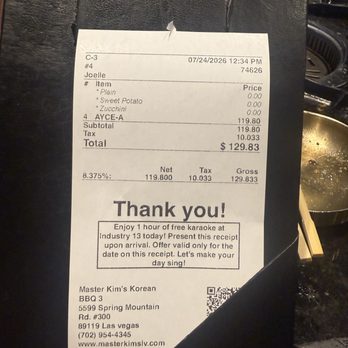 Master Kim's Korean BBQ 3 - Korean Near Me - Las Vegas, Nevada