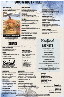 Menu photo 1 Good Winds Restaurant Rodanthe, NC