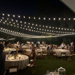 Back yard with G-40 lights