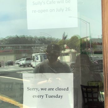 Suily's Cafe - Won't reopen until July 26th - Chinese Near Me - Daly City, California Suily's Cafe - Won't reopen until July 26th - Chinese Near Me - Daly City, California