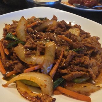 K Pocha & Restaurant - Spicy pork - Korean Near Me - Bakersfield, California K Pocha & Restaurant - Spicy pork - Korean Near Me - Bakersfield, California