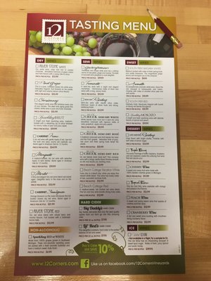 Menu photo 4 12 Corners Vineyards Benton Harbor, MI Menu photo 4 12 Corners Vineyards Benton Harbor, MI