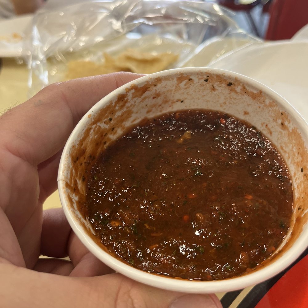 OneTaco - Gigantic salsa to go with the 20 chips for 4 people they give you - Mexican Near Me - Austin, Texas OneTaco - Gigantic salsa to go with the 20 chips for 4 people they give you - Mexican Near Me - Austin, Texas