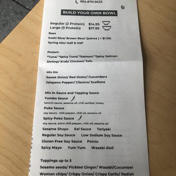 Yumbo Poke - 7/12/24 - Asian Fusion Near Me - Fort Lauderdale, Florida