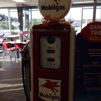 McDonald's - a red gas pump with a sign on top - Fast Food Near Me - Windsor, New York McDonald's - a red gas pump with a sign on top - Fast Food Near Me - Windsor, New York
