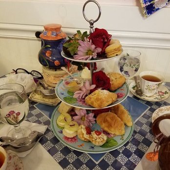 Calabash Garden Tea Room - Plated Assorted Tea Sandwiches & Fruit - Tea Rooms Near Me - Calabash, North Carolina