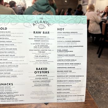 The Atlantic - Menu 3/17/26 - Seafood Near Me - Virginia Beach, Virginia The Atlantic - Menu 3/17/26 - Seafood Near Me - Virginia Beach, Virginia