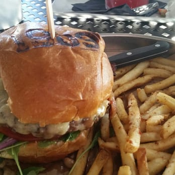 1909 - Bison Burger and bacon seasoned fries (Sorry, took a bite of it before I remembered to take a picture.lol) - Bars Near Me - Temecula, California 1909 - Bison Burger and bacon seasoned fries (Sorry, took a bite of it before I remembered to take a picture.lol) - Bars Near Me - Temecula, California
