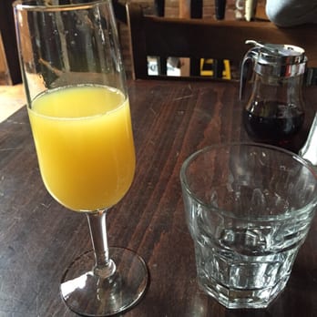 Rustik Tavern - Small cup is for water but you can see the size of the mimosa .. Not so big - American Near Me - Brooklyn, New York Rustik Tavern - Small cup is for water but you can see the size of the mimosa .. Not so big - American Near Me - Brooklyn, New York