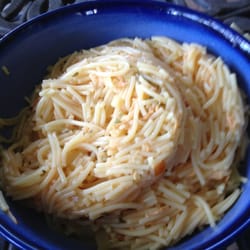 Patricia's II Pizza & Pasta - The worst chicken soup I've ever had. The stringy yellowish bits mixed in with the noodles is the chicken.