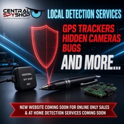 Central Spy Shop - Store is online only, However we do at home detection services and more.