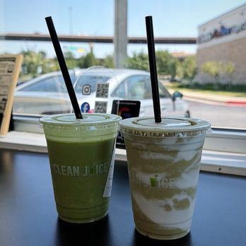 Clean Juice - Feel Good and Matcha Swirl - Sandwiches Near Me - Round Rock, Texas Clean Juice - Feel Good and Matcha Swirl - Sandwiches Near Me - Round Rock, Texas