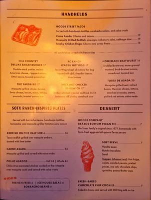 Menu photo 5 Otto’s Ice House San Antonio, TX