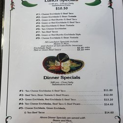 La Fonda Mexican Foods - Menu
