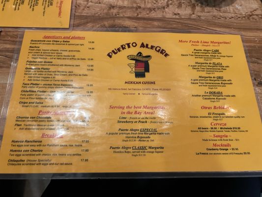 Menu photo 3 Puerto Alegre San Francisco, CA Menu photo 3 Puerto Alegre San Francisco, CA