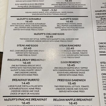 McDuff's - Menu 9/26 - Breakfast & Brunch Near Me - Redlands, California McDuff's - Menu 9/26 - Breakfast & Brunch Near Me - Redlands, California