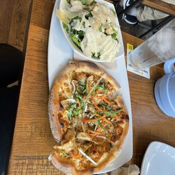 California Pizza Kitchen - The one day I tried the lunch duo. Thai chicken pizza with a yummy ceasar salad:) - Pizza Near Me - Los Angeles, California California Pizza Kitchen - The one day I tried the lunch duo. Thai chicken pizza with a yummy ceasar salad:) - Pizza Near Me - Los Angeles, California