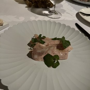 Acquerello - Rabbit and white truffle mortadella, balsamic-shallot jam, gnocchi fritto - Italian Near Me - San Francisco, California Acquerello - Rabbit and white truffle mortadella, balsamic-shallot jam, gnocchi fritto - Italian Near Me - San Francisco, California
