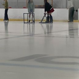 Kids using the walker Kids using the walker