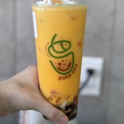 Poke One - mango milk tea