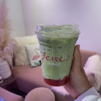 Genes - Strawberry matcha - Cafes Near Me - Santa Monica, California