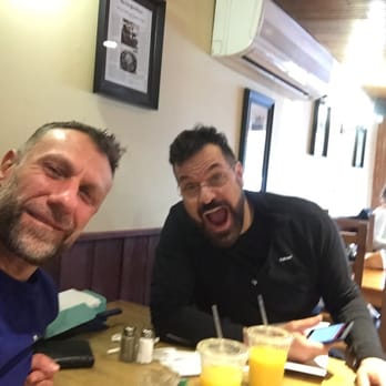 Silvermine Market - Breakfast....well maybe lunch at Silvermine Market in New Canaan Ct with my DJ. May 2016. - Delis Near Me - New Canaan, Connecticut