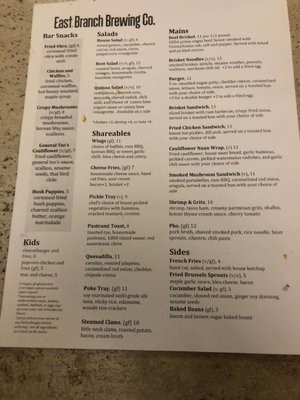 Menu photo 4 East Branch Brewing Company Downingtown, PA Menu photo 4 East Branch Brewing Company Downingtown, PA