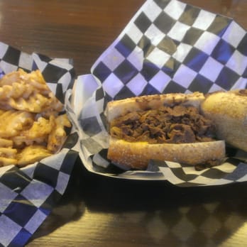 Cleavers - Cheesesteak and parmesan waffle fries. Huge portion and super delicious! - Cheesesteaks Near Me - Philadelphia, Pennsylvania