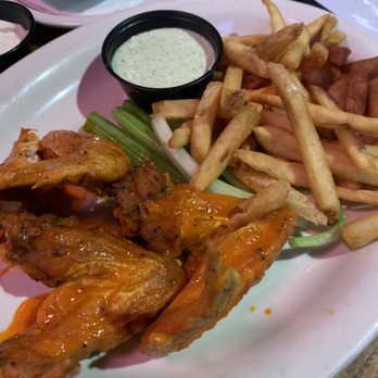 The Peanut - Wings, fries, celery and blue cheese dressing - Sports Bars Near Me - Kansas City, Missouri The Peanut - Wings, fries, celery and blue cheese dressing - Sports Bars Near Me - Kansas City, Missouri