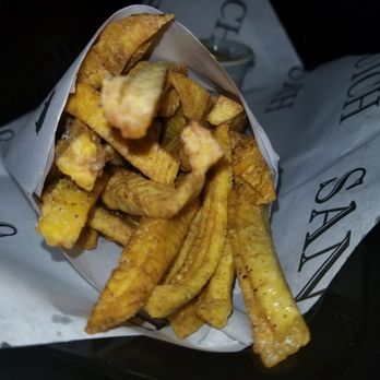 Sanguich - Green plantain (tostones) fries - Cuban Near Me - Miami, Florida Sanguich - Green plantain (tostones) fries - Cuban Near Me - Miami, Florida