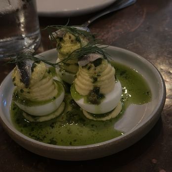 The Optimist - Nashville - Deviled Eggs ($11) - Seafood Near Me - Nashville, Tennessee The Optimist - Nashville - Deviled Eggs ($11) - Seafood Near Me - Nashville, Tennessee