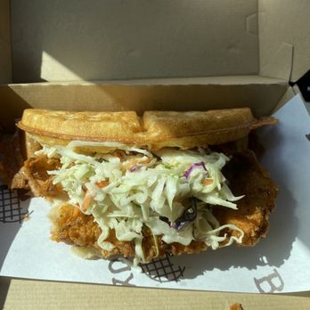 Bruxie - CHICKEN AND WAFFLE - Sandwiches Near Me - Orange, California Bruxie - CHICKEN AND WAFFLE - Sandwiches Near Me - Orange, California