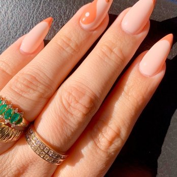Gloss Nail Spa - My GelX extensions with French tip and yin yang design accent nail - Nail Salons Near Me - Pasadena, California Gloss Nail Spa - My GelX extensions with French tip and yin yang design accent nail - Nail Salons Near Me - Pasadena, California