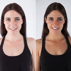 Sunglazed Tans - before and after