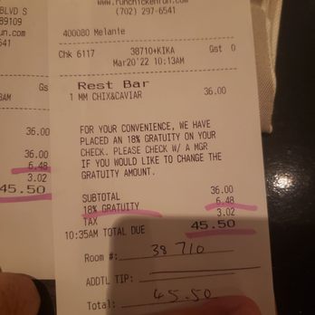 Yardbird - My bill for 3 measly pieces of chicken with caviar - Southern Near Me - Las Vegas, Nevada Yardbird - My bill for 3 measly pieces of chicken with caviar - Southern Near Me - Las Vegas, Nevada