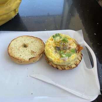 5 Star Bagelry - Omelette with bagel yay - Bagels Near Me - Orange, California