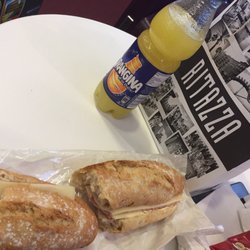 Cafe Ritazza - Ham, cheese, and butter baguette.