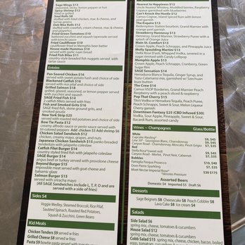 Sage Restaurant - Menu - American Near Me - Memphis, Tennessee