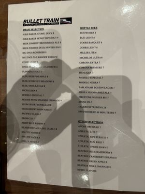 Menu photo 5 Bullet Train Henderson, NV Menu photo 5 Bullet Train Henderson, NV
