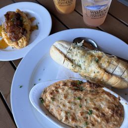 Crab dip and bacon wrapped scallops Crab dip and bacon wrapped scallops