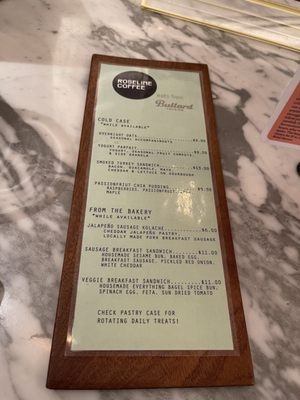 Menu photo 5 Roseline Coffee Portland, OR
