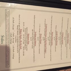 Capones Hideout - Menu